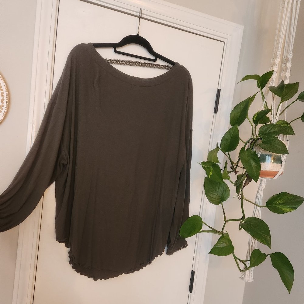 Free people open back top